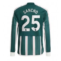 Billiga Manchester United Jadon Sancho #25 Borta fotbollskläder 2023-24 Långärmad